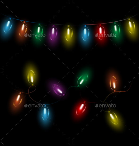 GraphicRiver Variations of Christmas Lights Garlands 9588010 GraphicRiver Variations of Christmas Lights Garlands 9588010