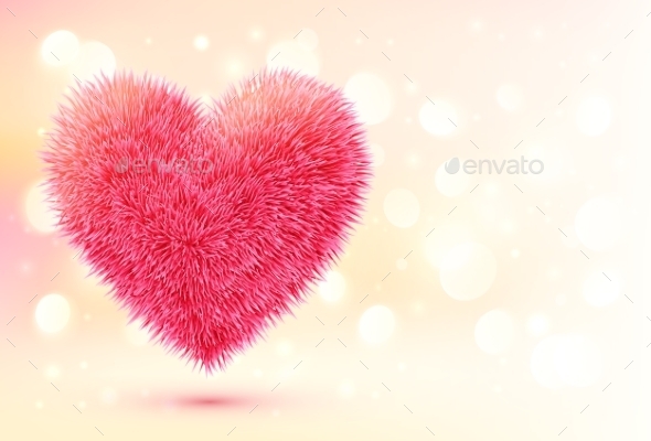 GraphicRiver Fluffy Heart 9588458 GraphicRiver Fluffy Heart 9588458