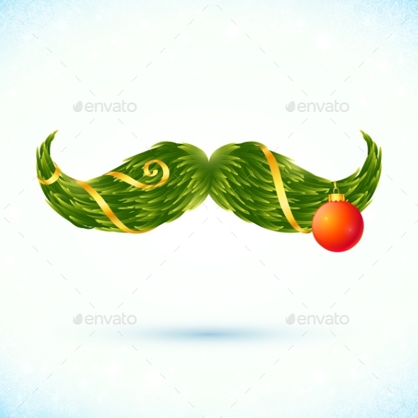 GraphicRiver Christmas Mustache 9588505 GraphicRiver Christmas Mustache 9588505