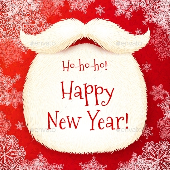 GraphicRiver Santa s Beard with Happy New Year 9588668 GraphicRiver Santa s Beard with Happy New Year 9588668