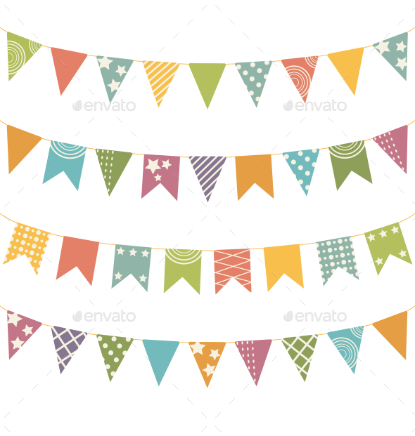 GraphicRiver Bunting Set 9588804 GraphicRiver Bunting Set 9588804