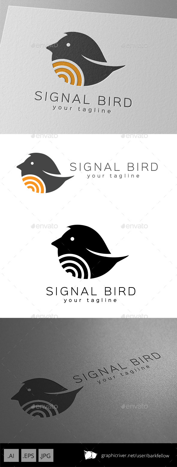 GraphicRiver Signal Bird Logo Design 9589063 GraphicRiver Signal Bird Logo Design 9589063