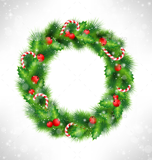 GraphicRiver Christmas Wreath 9589190 GraphicRiver Christmas Wreath 9589190