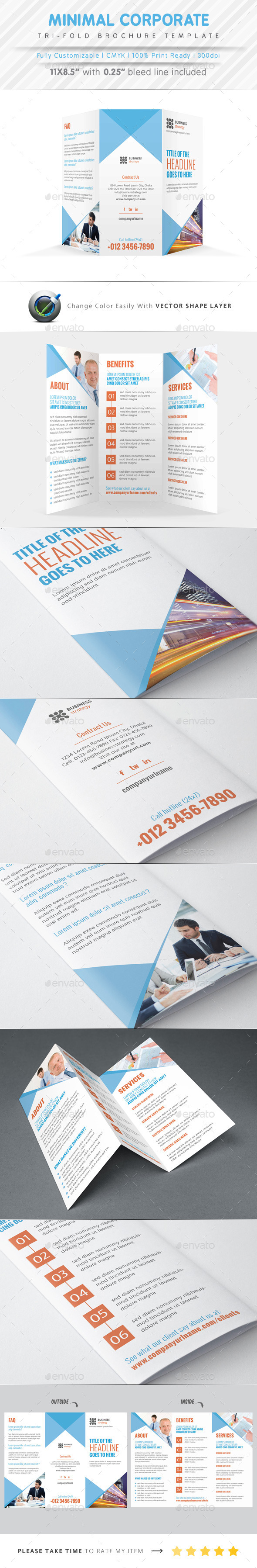 Minimal Tri Fold Brochure Minimal Tri Fold Brochure