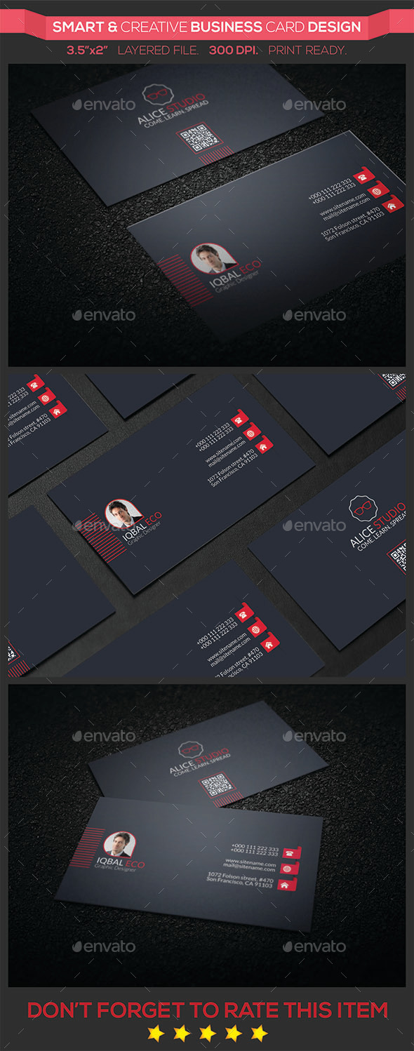 GraphicRiver Smart & Creative Business Card Design 9589826 GraphicRiver Smart & Creative Business Card Design 9589826