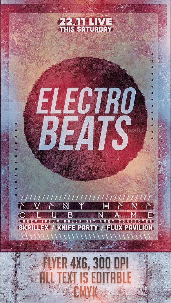 GraphicRiver Electro Beats Flyer Template 9590203 GraphicRiver Electro Beats Flyer Template 9590203