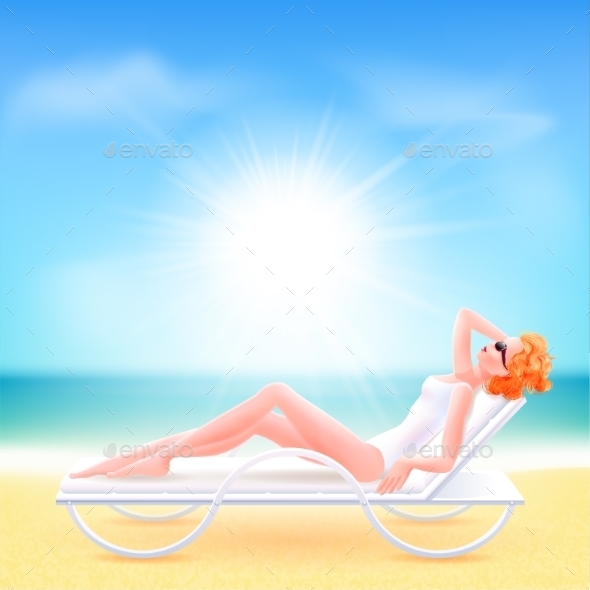 GraphicRiver Girl Suit Lying on a Chaise Lounge 9590582 GraphicRiver Girl Suit Lying on a Chaise Lounge 9590582