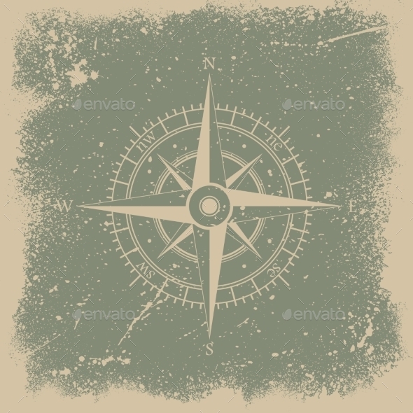 GraphicRiver Grunge Wind Rose 9591229 GraphicRiver Grunge Wind Rose 9591229