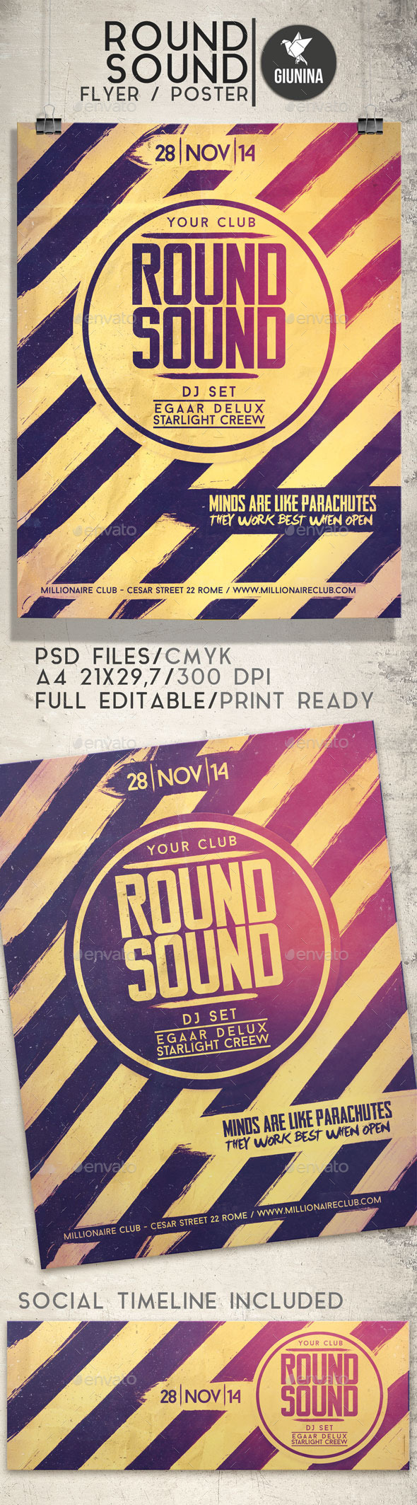 GraphicRiver Round Sound Flyer Poster 9522914 GraphicRiver Round Sound Flyer Poster 9522914