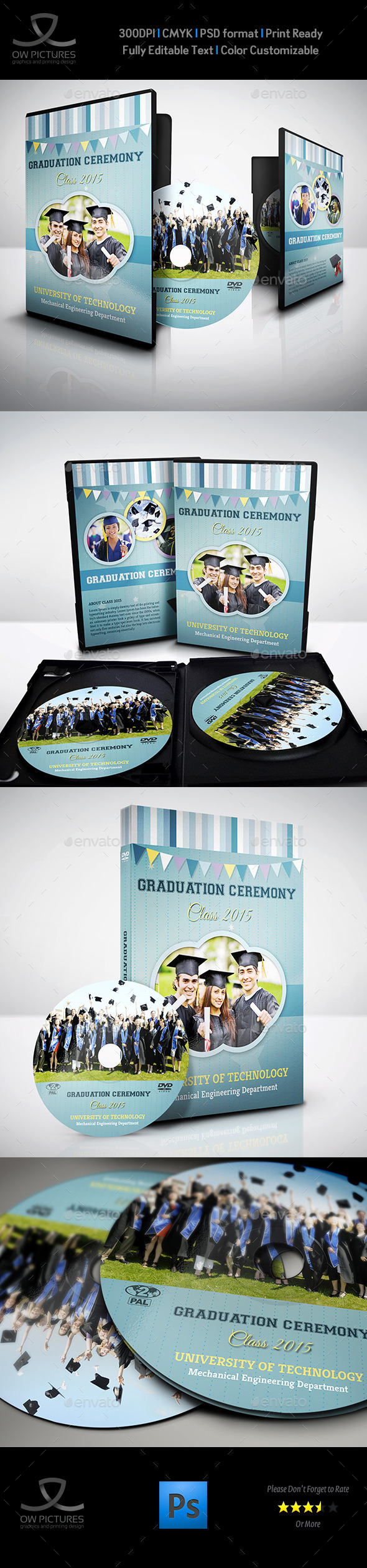 GraphicRiver Graduation Ceremony DVD Cover and Label Template 9592792 GraphicRiver Graduation Ceremony DVD Cover and Label Template 9592792