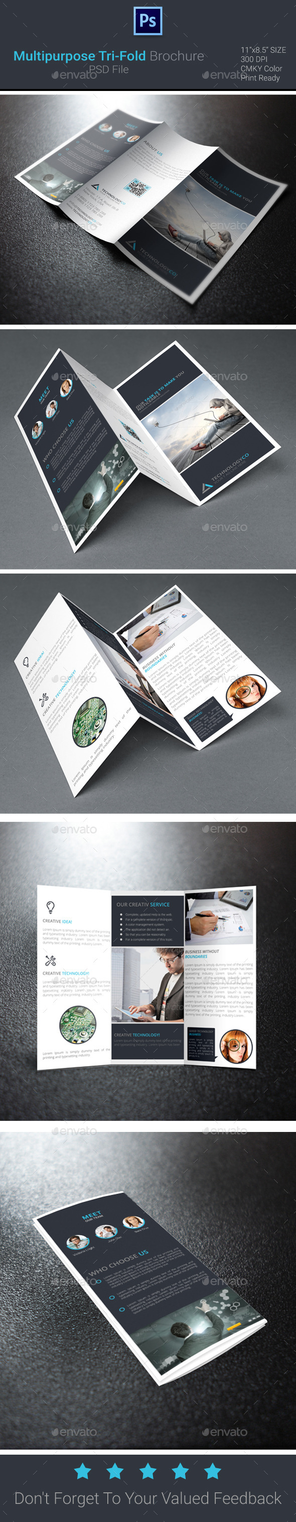 GraphicRiver Multipurpose Tri-Fold Brochure 9593912 GraphicRiver Multipurpose Tri-Fold Brochure 9593912
