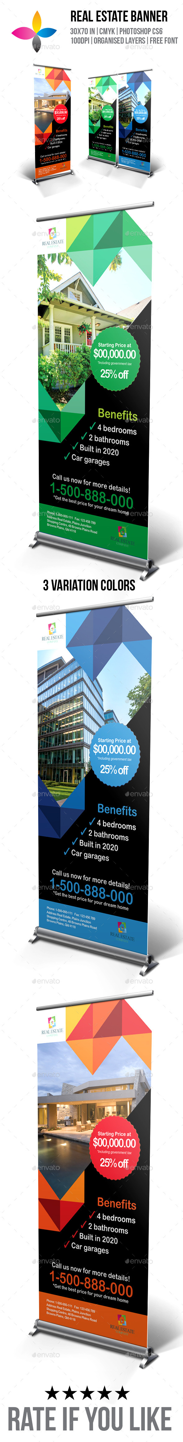 GraphicRiver Real Estate Roll-Up Banner 9594283 GraphicRiver Real Estate Roll-Up Banner 9594283