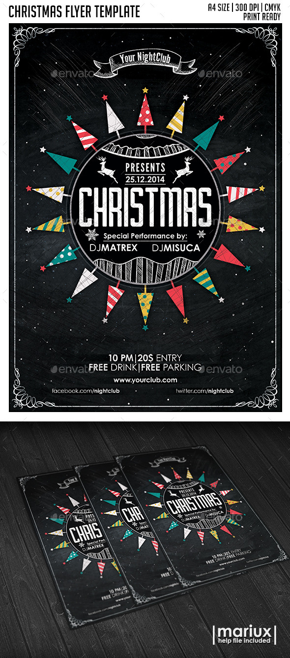 GraphicRiver Christmas Party Flyer Poster 9597024 GraphicRiver Christmas Party Flyer Poster 9597024
