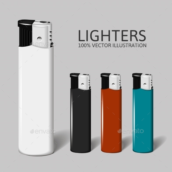 GraphicRiver Realistic Set of Lighters for your Brand 9597358 GraphicRiver Realistic Set of Lighters for your Brand 9597358