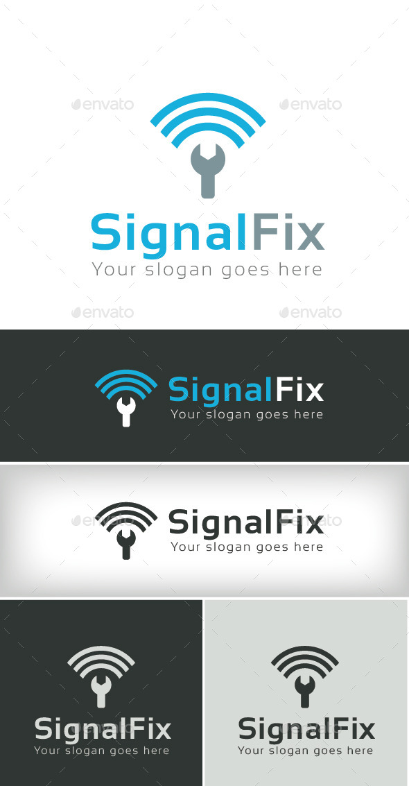 GraphicRiver SignalFix Logo Template 9598608 GraphicRiver SignalFix Logo Template 9598608
