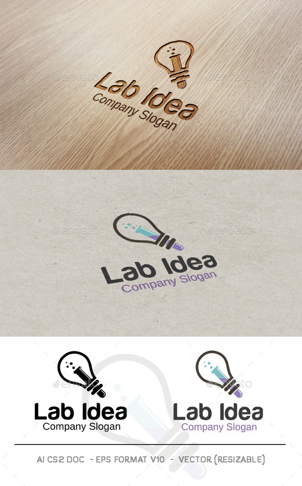 GraphicRiver Lab Idea Logo 9598665 GraphicRiver Lab Idea Logo 9598665