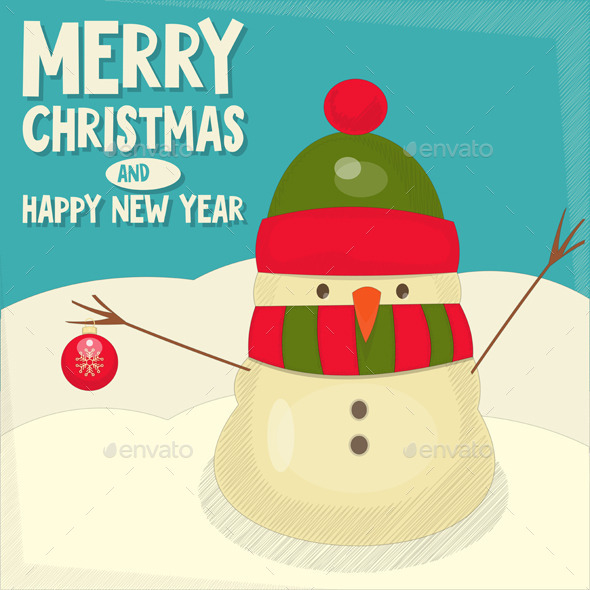 Merry Christmas Greeting Card