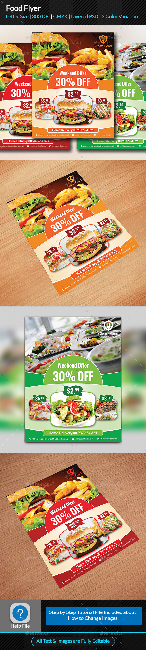 GraphicRiver Food Flyer 9598750 GraphicRiver Food Flyer 9598750