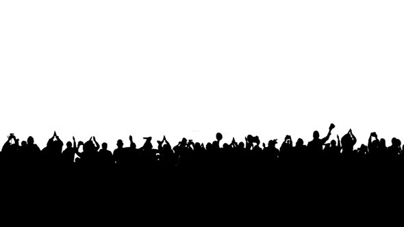 Crowd of People on the White Background Crowd of People on the White Background