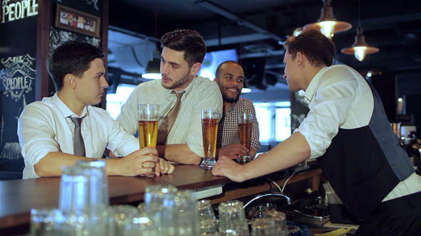 Activities Of Real men in a Bar With Beer Activities Of Real men in a Bar With Beer