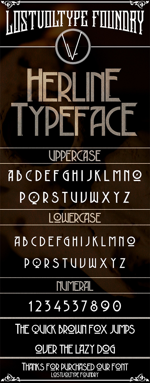 GraphicRiver Herline Typeface 9599776 GraphicRiver Herline Typeface 9599776