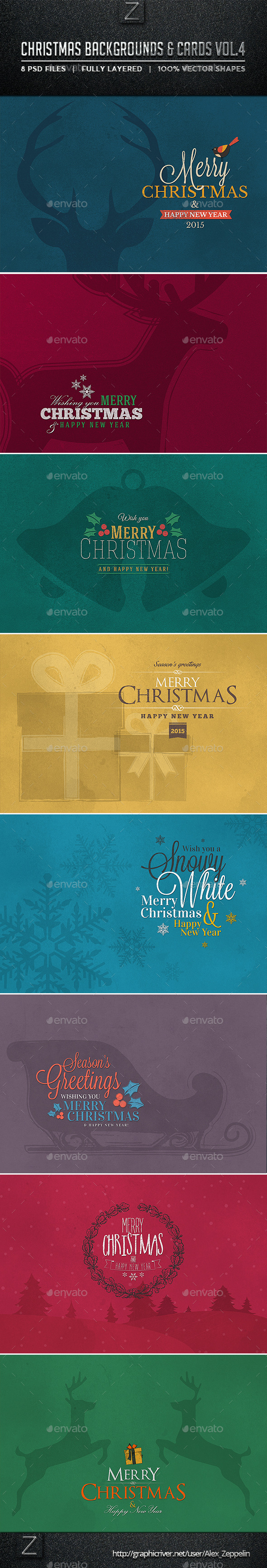 Christmas Backgrounds and Cards Vol.4 Christmas Backgrounds and Cards Vol.4