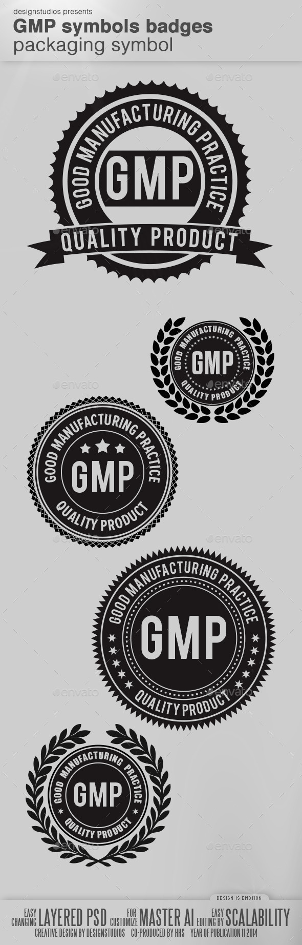 GMP Symbols Badge Packaging Symbol GMP Symbols Badge Packaging Symbol