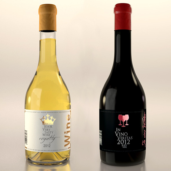 3DOcean Photorealistic Wine Bottles with Label Design 9601720 3DOcean Photorealistic Wine Bottles with Label Design 9601720