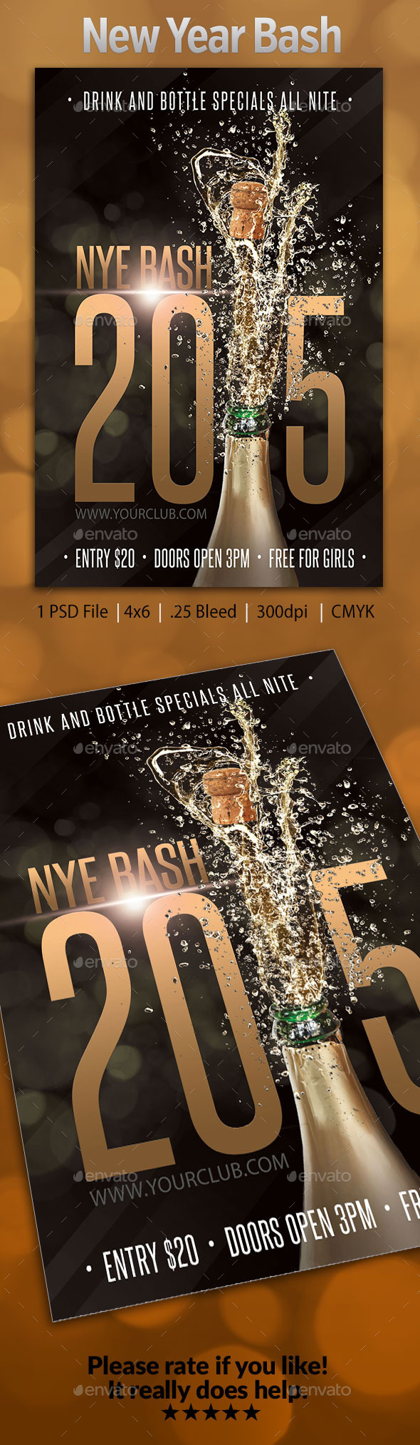 GraphicRiver New Years Eve Bash Flyer 2 9601727 GraphicRiver New Years Eve Bash Flyer 2 9601727