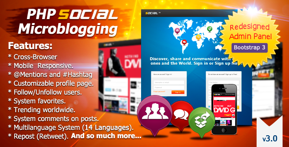 PHP Social Microblogging PHP Social Microblogging