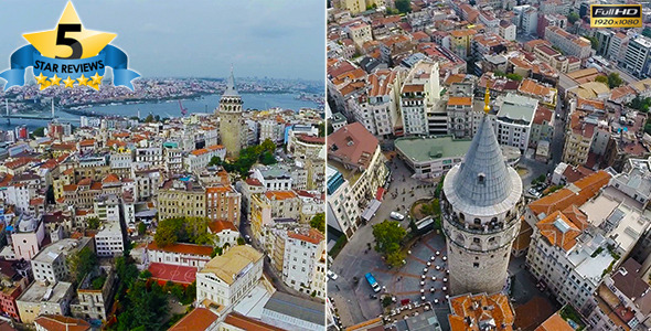 Aerial View of Galata Tower 2 Aerial View of Galata Tower 2