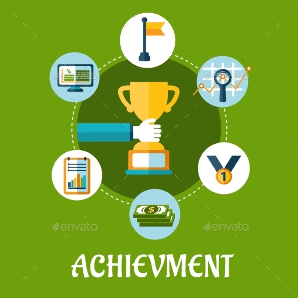 GraphicRiver Business Achievment and Success Flat Icons 9602124 GraphicRiver Business Achievment and Success Flat Icons 9602124