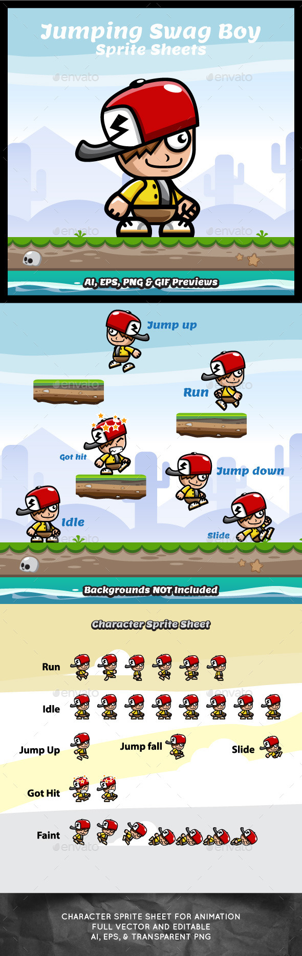 GraphicRiver Running and Jumping Swag Boy Spritesheets 9602209 GraphicRiver Running and Jumping Swag Boy Spritesheets 9602209