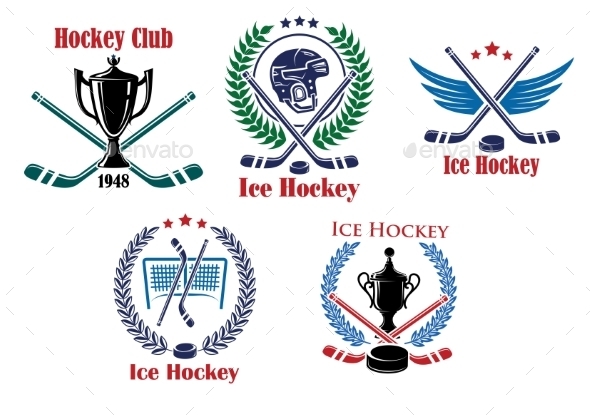 GraphicRiver Ice Hockey Heraldic Emblems and Badges 9602237 GraphicRiver Ice Hockey Heraldic Emblems and Badges 9602237