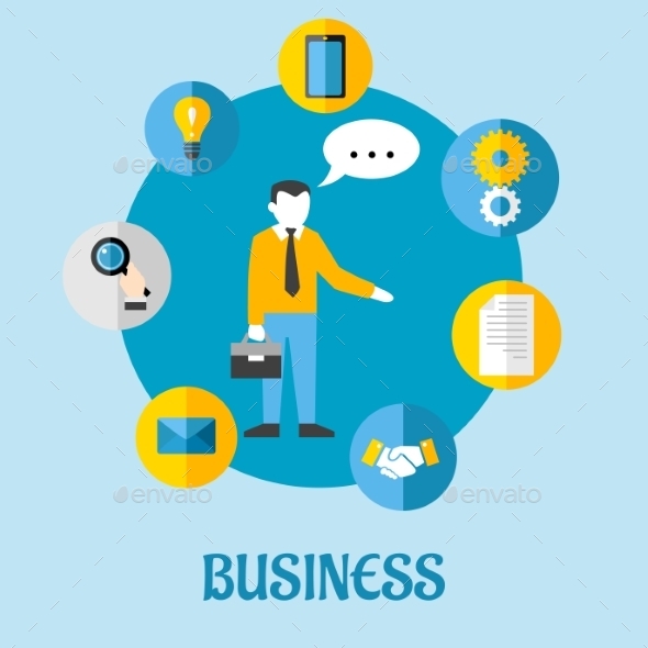 GraphicRiver Business Flat Concept Design 9602239 GraphicRiver Business Flat Concept Design 9602239