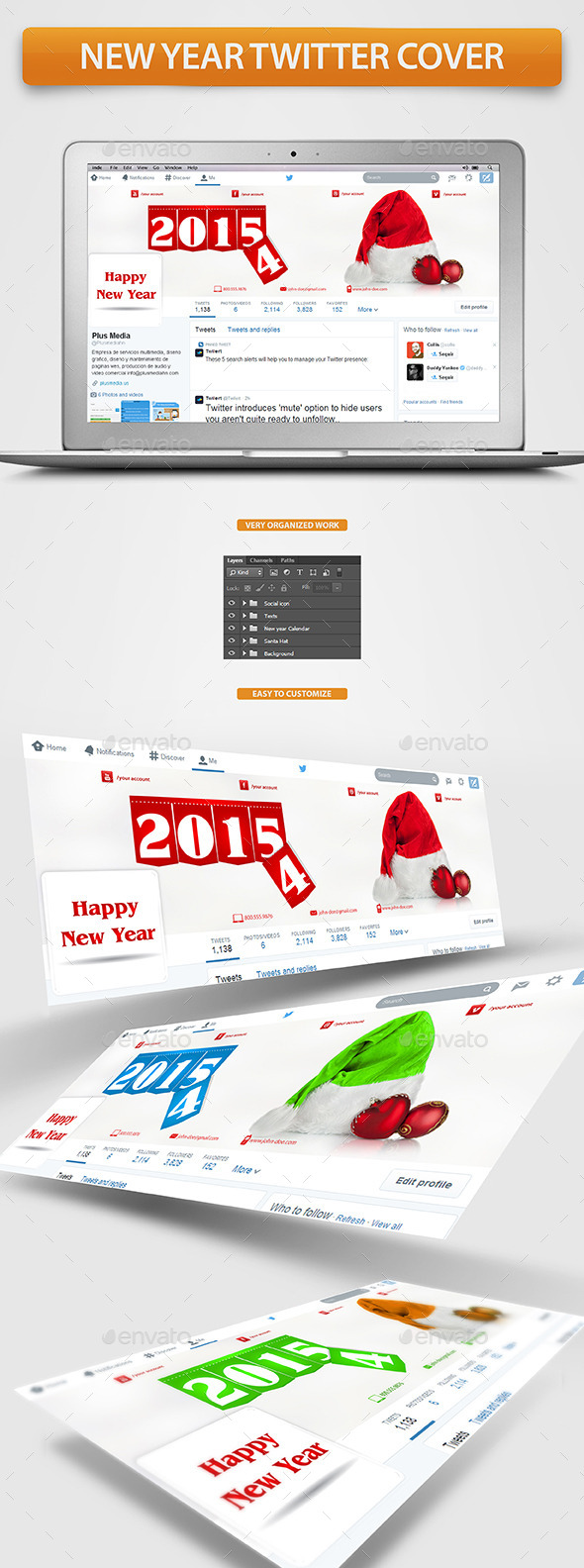 New Year Twitter Profile Cover New Year Twitter Profile Cover