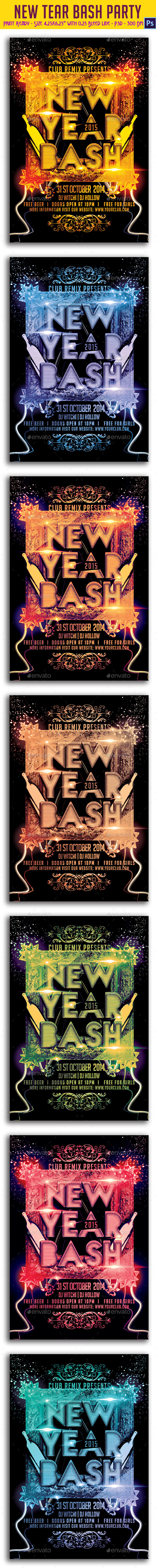 GraphicRiver New Year Bash Party Flyer 9603529 GraphicRiver New Year Bash Party Flyer 9603529