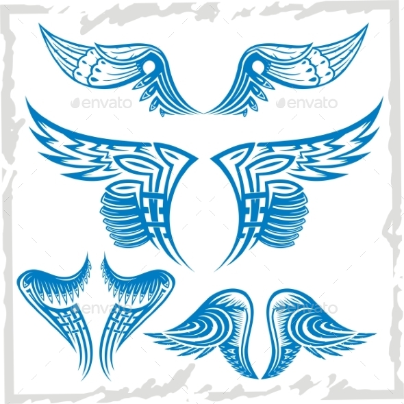 GraphicRiver Vector Wings Set 9603958 GraphicRiver Vector Wings Set 9603958