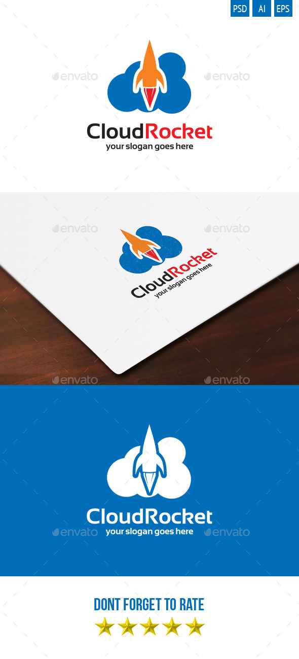 Cloud Rocket logo - Objects Logo Templates