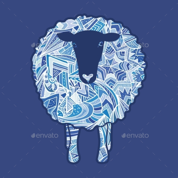 GraphicRiver Aztec Ornament Sheep 9606094 GraphicRiver Aztec Ornament Sheep 9606094