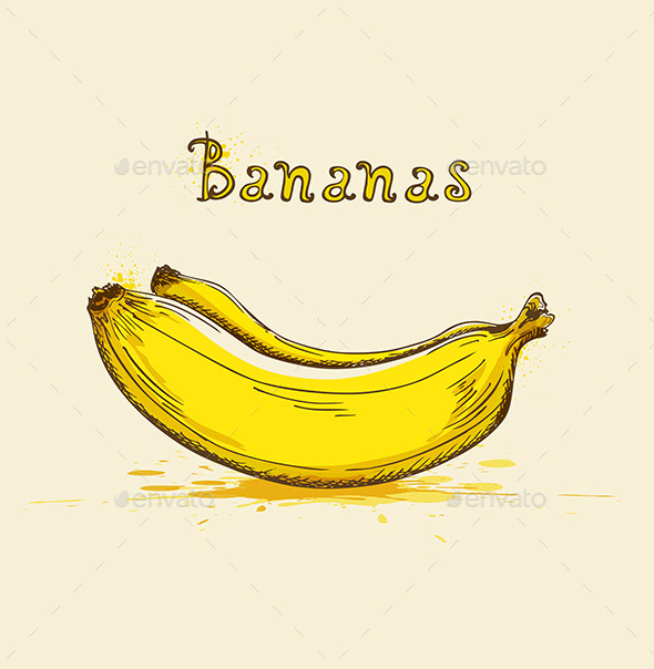 GraphicRiver Yellow Ripe Bananas 9606119 GraphicRiver Yellow Ripe Bananas 9606119