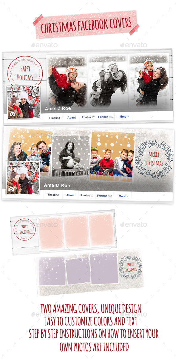GraphicRiver Christmas Facebook Covers 9606246 GraphicRiver Christmas Facebook Covers 9606246
