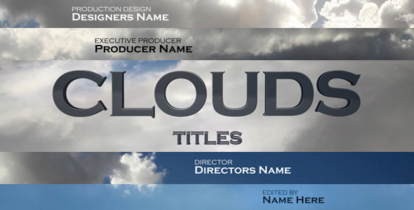 Clouds Titles Sequence Clouds Titles Sequence