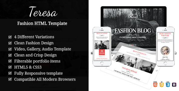 Teresa A One And Multi Page Fashion HTML Template Teresa A One And Multi Page Fashion HTML Template