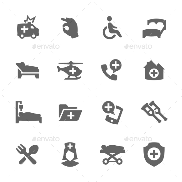 GraphicRiver Medical Transportation Icons 9609370 GraphicRiver Medical Transportation Icons 9609370