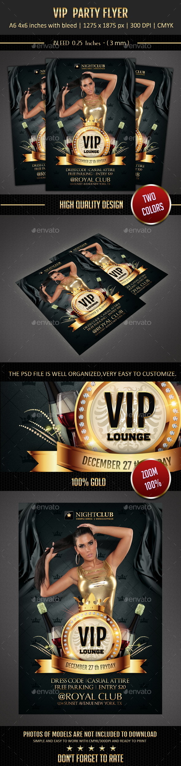 GraphicRiver Vip Flyer 9559325 GraphicRiver Vip Flyer 9559325