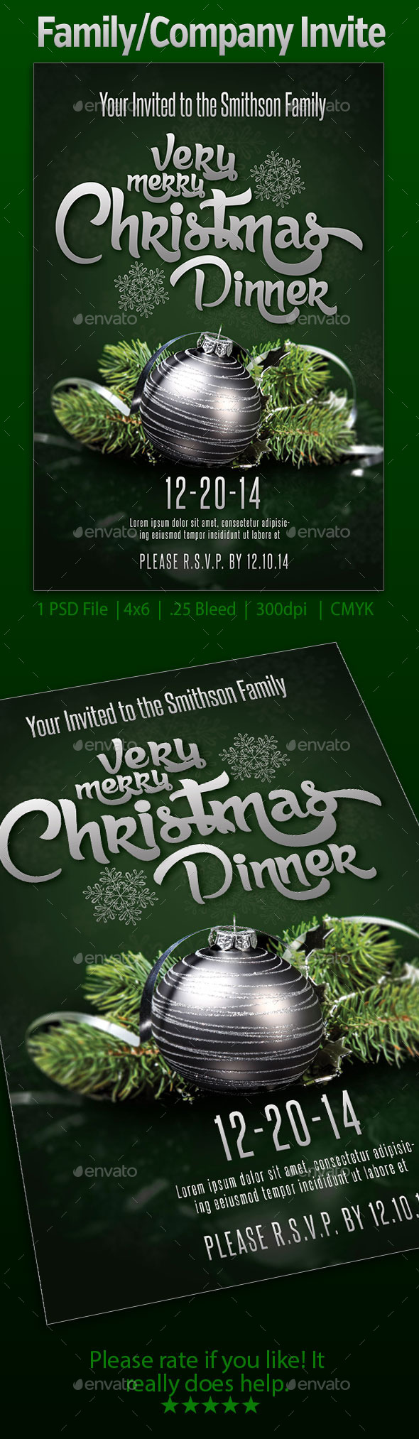 GraphicRiver Family Company Invite 9609707 GraphicRiver Family Company Invite 9609707