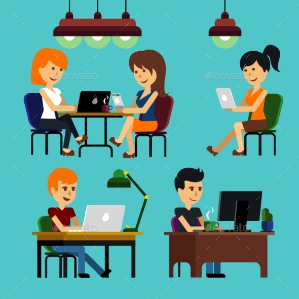 GraphicRiver People Sitting in Office 9609884 GraphicRiver People Sitting in Office 9609884
