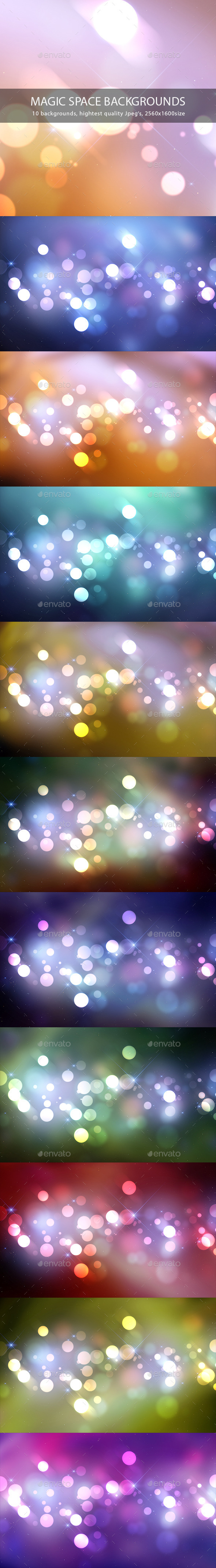 GraphicRiver Magic Space Backgrounds 9610710 GraphicRiver Magic Space Backgrounds 9610710