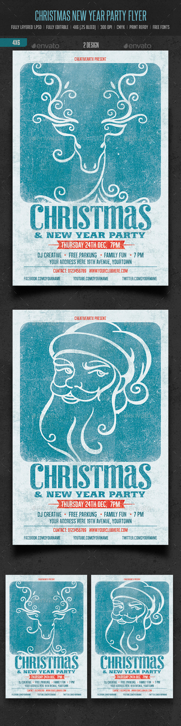 GraphicRiver Christmas & New Year Party Flyer 9613550 GraphicRiver Christmas & New Year Party Flyer 9613550